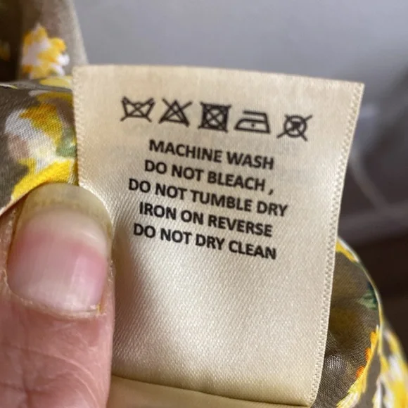 Anthropologie Isolde Floral Kimono with Yellow and Brown Pattern, One size - Picture 12 of 14